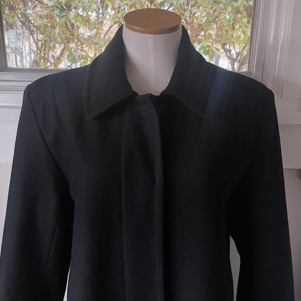 Herman Kay | Classic Black Overcoat - Picture 5 of 10